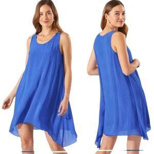 Tommy Bahama Blue Lanai Breeze Sleeveless Short Dress XS NWT Summer Cruise